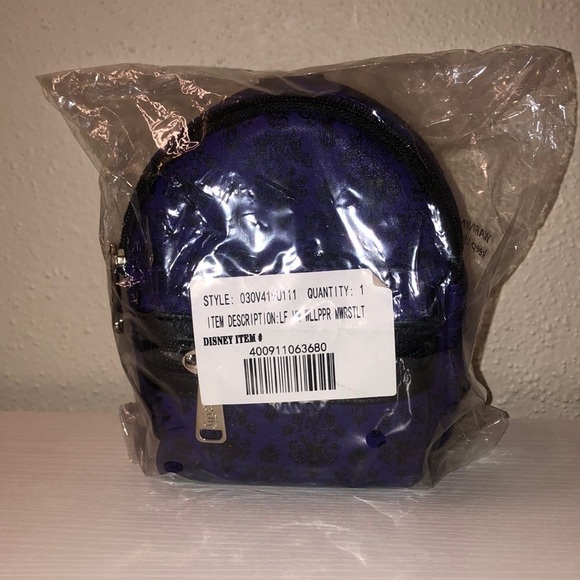 The Haunted Mansion Wallpaper Backpack Wristlet by Loungefly - Picture 4 of 5